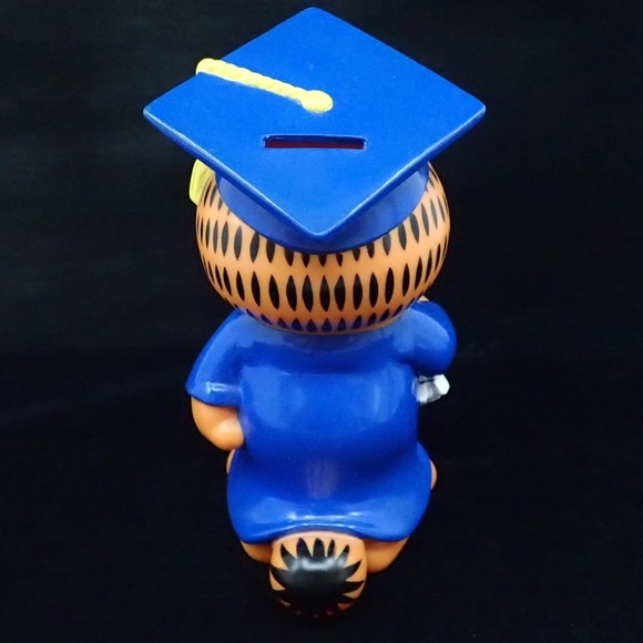 Garfield Graduate Coin Piggy Bank - EUC - Picture 3 of 6
